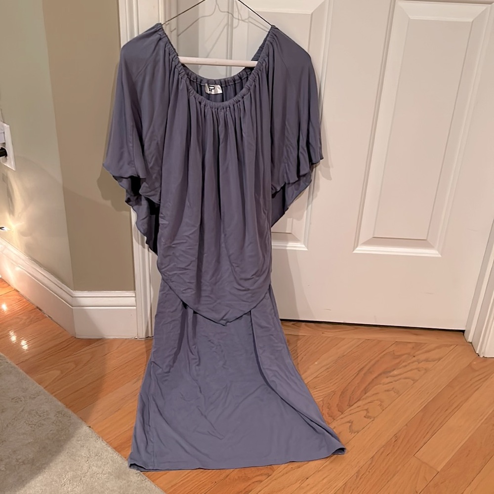 BUNDLE- Long Flowy Blue Dress
